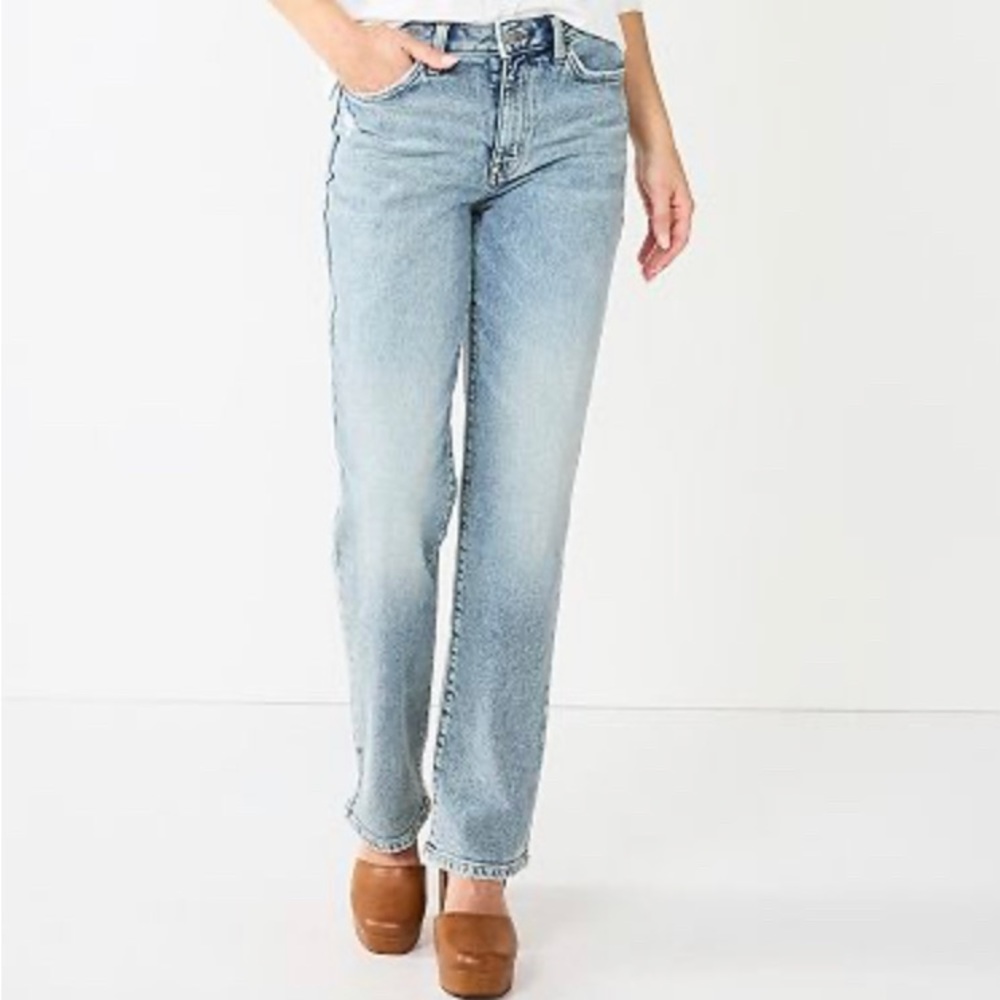 Women’s Sonoma Goods For Life Ultra High Rise Vintage-Styled Straight Leg Jeans